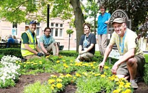 Commemorative flower bed marks Reaseheath College centenary