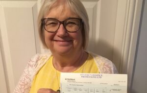 Retired Shavington teacher scoops £5,000 in hospice lottery