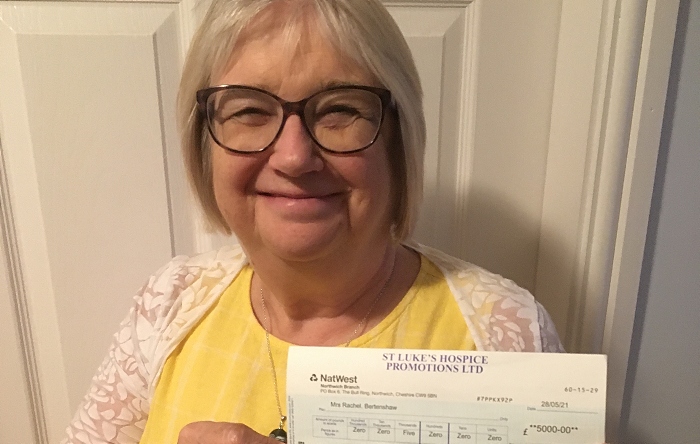 retired teacher Rachel Bertenshaw - hospice lottery win
