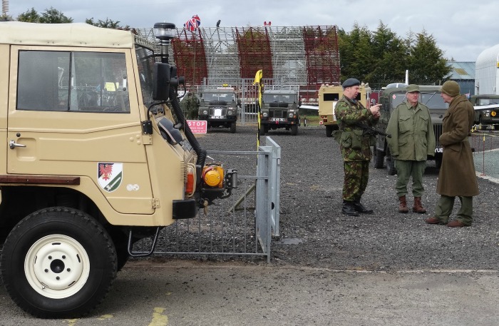 Cold War - Re-enactors in uniform and military vehicles