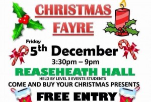 Students to stage Christmas Fayre in aid of Macmillan Cancer