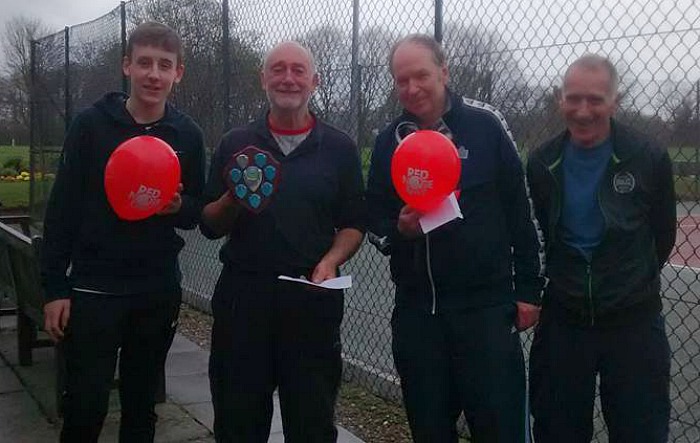 Red Nose Day - l-r George Raiswell – Eric James – Rob Sheffield – Tony Mason