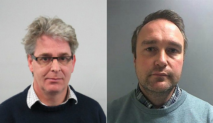 Richard Moxon (right) and Peter Lewis, jailed over corrupt NHS payment scandal