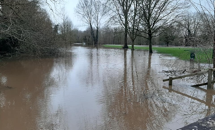 Flood - River Weaver Storm Dennis 1 - Feb 2020 - by Philip Card