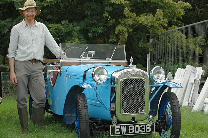 Robert Bunn from Crewe with his 1933 Austin 7 vintage car