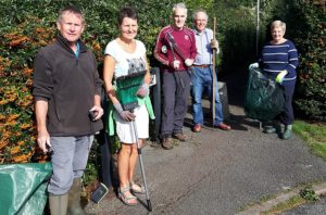Rope councillors take part in Winter clean up campaign