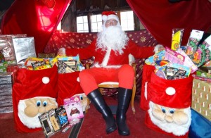 Santa sets up grotto in Nantwich Bookshop