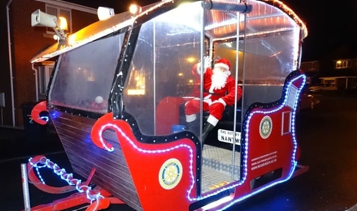 Rotary Club of Nantwich Santa's float