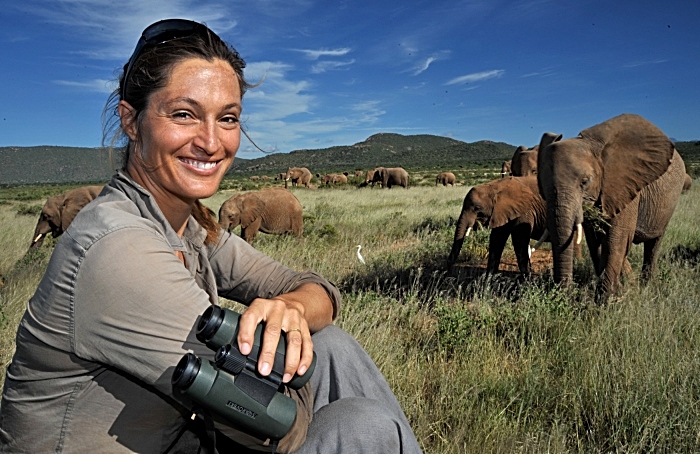 Saba and elephants - credit sam gracey