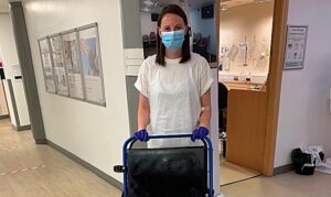 Nantwich volunteer helps Christies patients during pandemic