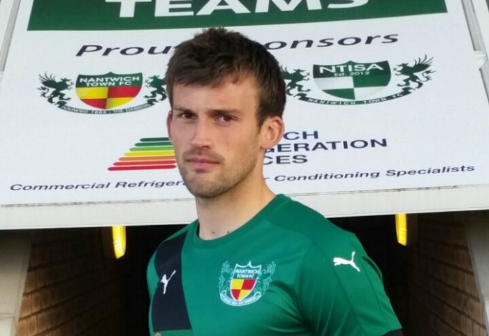 Sam Hall, new signing for Nantwich Town