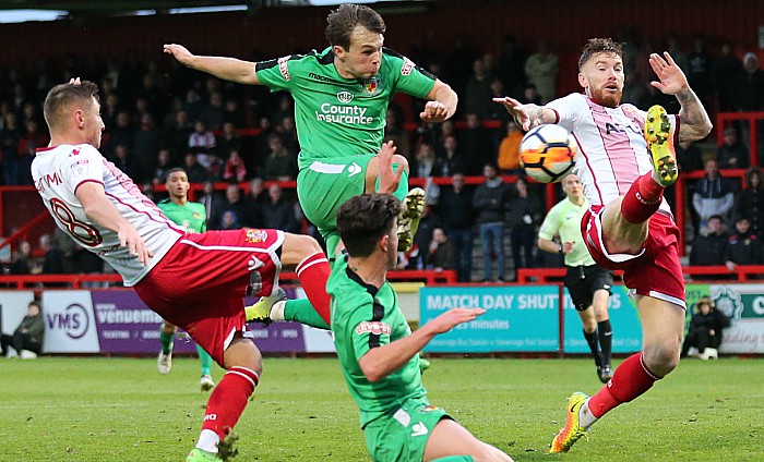 FA Cup - Sean Cooke has a shot on goal