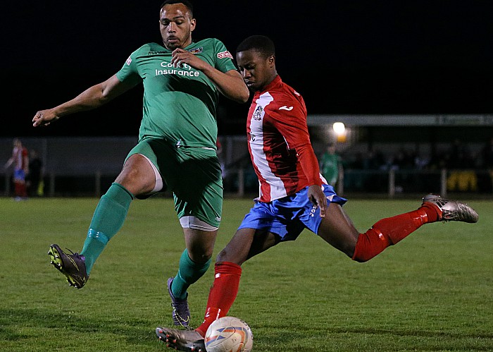 Second-half - Clayton eyes the ball