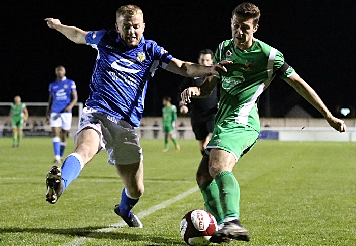 Second-half - Craig Lindfield looks to cross the ball (1)