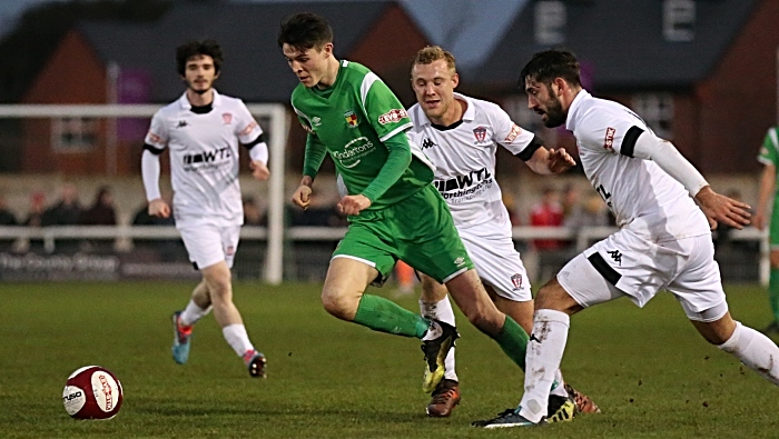 Second-half - Joe Malkin on the attack (1)