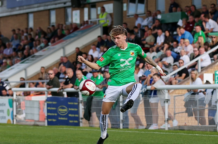 Second-half - Luke Walsh controls the ball in front of The Swansway Stand (1)