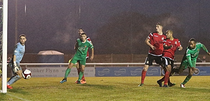 Second-half - Ricardo Fuller header hits the post (1)