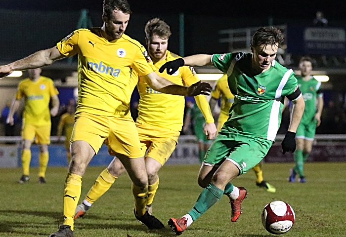 Second-half - Sean Cooke eyes the ball (1)