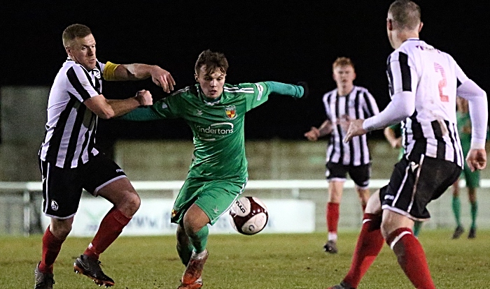 Second-half - Sean Cooke on the ball under pressure (1)