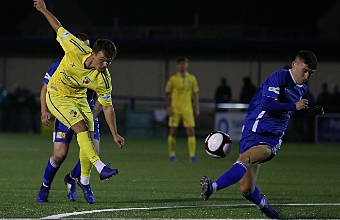 Second-half - Sean Cooke shoots at goal (1)