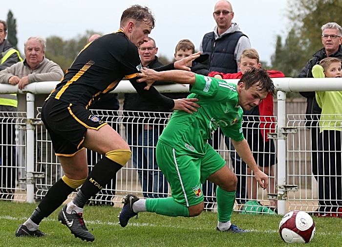 Second-half - Sean Cooke takes the ball to the corner (1)