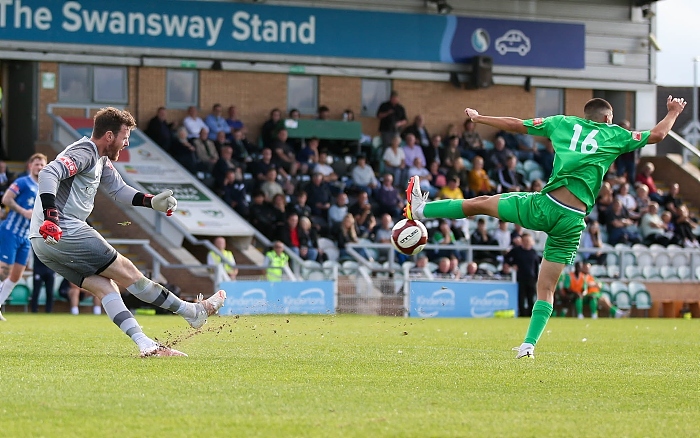 Second-half - Thommy goes close in blocking Basford keeper Adam Collin (1)