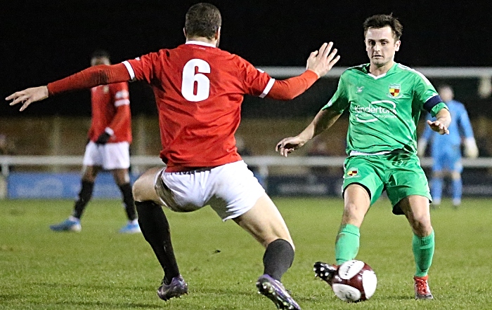 Second-half - captain Caspar Hughes on the attack (1)