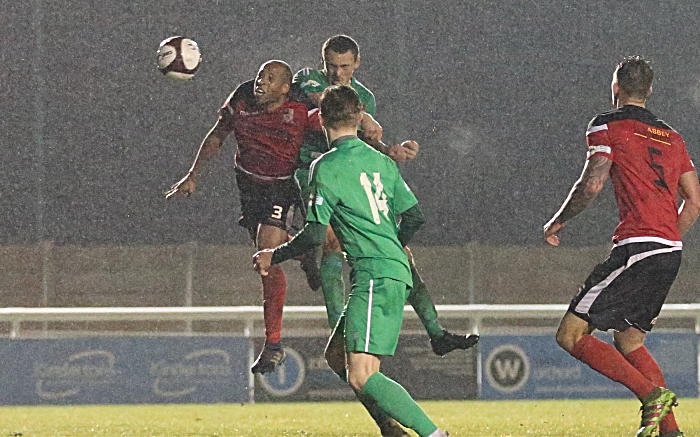 Second-half - first Nantwich goal - Joel Stair heads in to equalise during stoppage time (1)