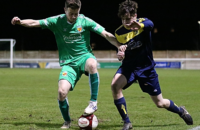 Second-half - opposition players fight for the ball (1)