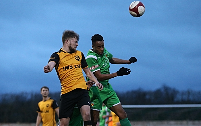 Second-half - players fight for a header (1)