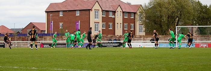 Second-half - second - Morpeth goal - Liam Noble’s 30 yard free kick loops over Cameron Terry and into the back of the net (1)