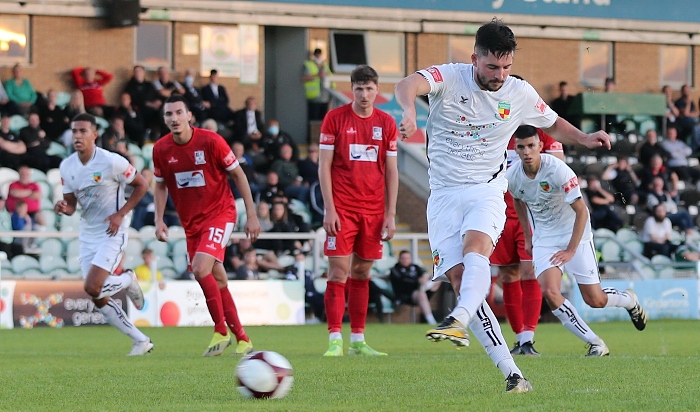 Second-half - second Nantwich goal - Callum Saunders from the penalty spot (1)