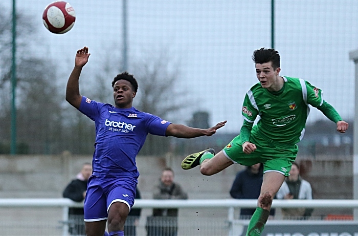 Second-half - second Nantwich goal - Joe Malkin heads home into the bottom corner (1)