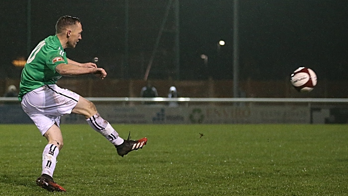 Second-half - third Nantwich goal - Scott McGowan calmly chips keeper (1)
