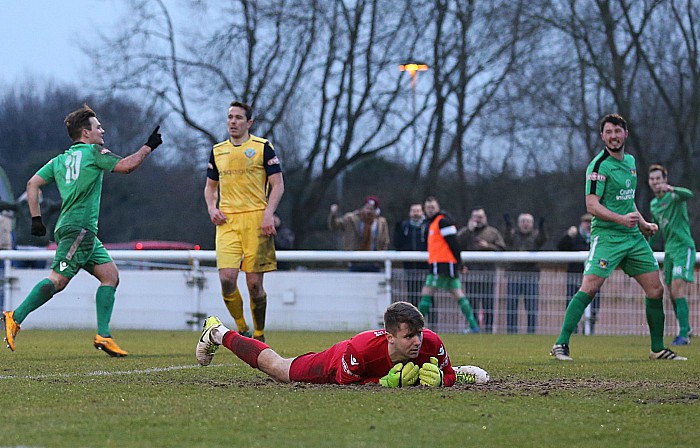 Second goal-Sean Cooke celebrates his goal