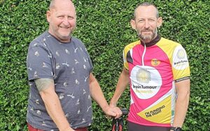 Audlem pilot to pedal 420 miles in aid of friend battling tumour