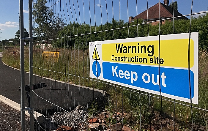 Signage on land at the rear of The Elephant proposed for Magenta Housing 45-dwelling housing development site (1)