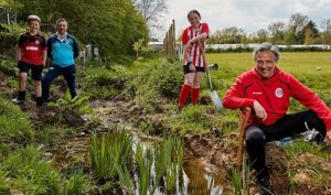 Cheshire Blade FC improves conservation area after donation