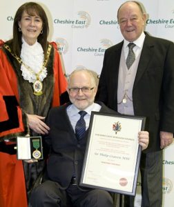 Freedom - Sir Philip Craven with Mayor and David Brown