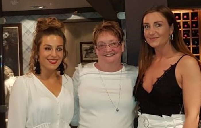 Sisters on Midnight Walk in memory of mum