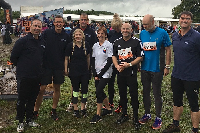 Some of the Hibberts solicitors team before they got muddy