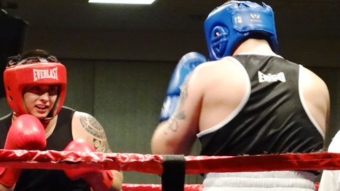 Two boxers at South Cheshire ABC event in Nantwich