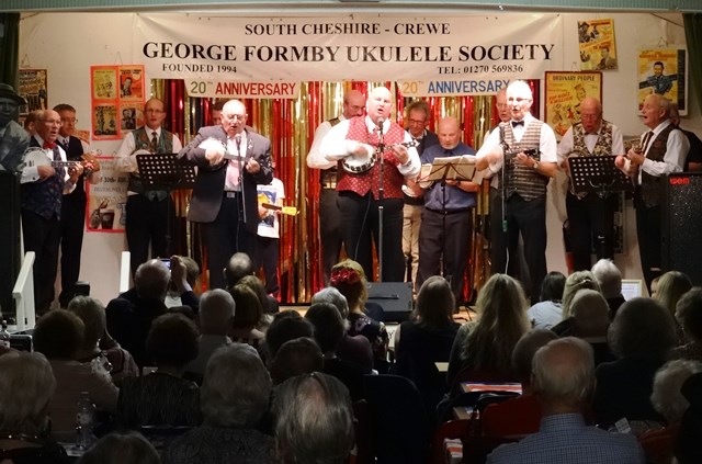 South Cheshire George Formby Ukulele Society in concert