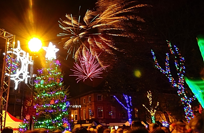 Spectacular firework display by multi award-winning Crewe-based firework company Blitz Fireworks - lights