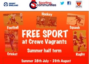 Free Sport England sessions to run at Crewe Vagrants