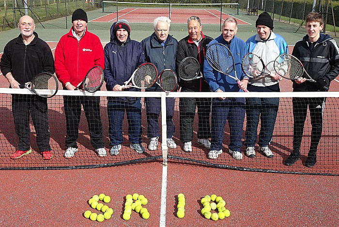 tennis - Sport Relief 2018 participants pose on court