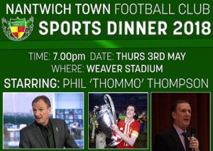 Former Liverpool star Phil Thompson to speak at Nantwich Town sports dinner