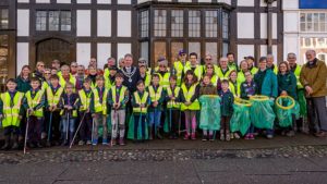 Nantwich residents rise to challenge at Great British spring clean