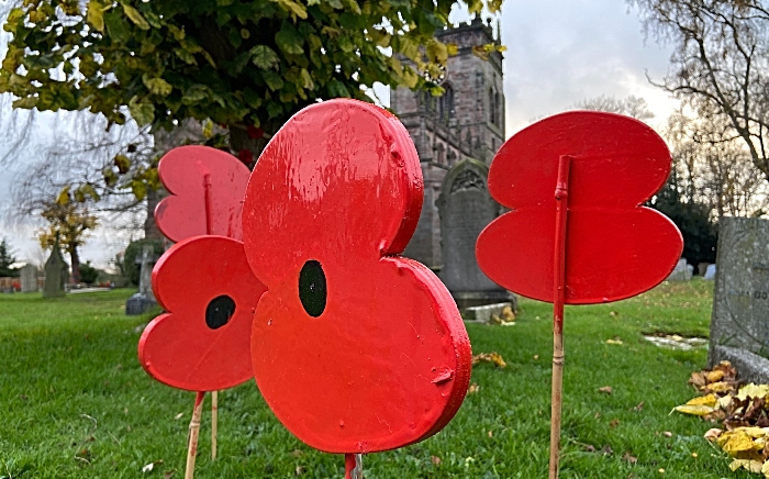 St Mary’s Church Acton - Poppy display