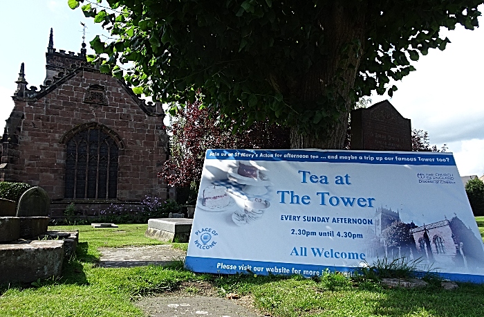 St Mary's Church, Acton - Tea at The Tower banner (1)